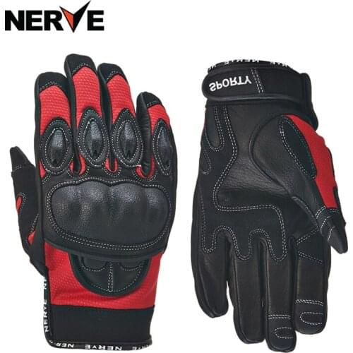 NERVE carbon fiber motorcycle gloves for men and women Summer thin breathable motorcycle racing riders four seasons