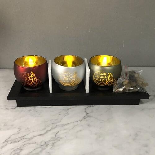 Set of 3, Votive Candle Holder Tea Light Candlestick Table Centerpiece
