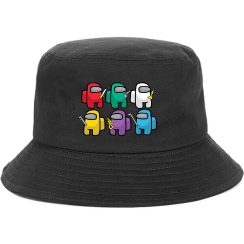 Game anime logo Bucket Hat women men Sunscreen Outdoor Summer Hip Hop Beach Sun Caps Streetwear Chapeau Caps Fisherman Caps