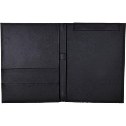 PPYY NEW -Pu Leather A4 Writing Clipboard Business Notepad Clip Boards Meeting Conference Document Organizer File Folders Paper