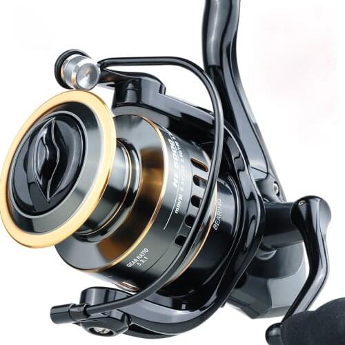 Fishing Reel HE7000 Max Drag 10kg 5.2:1 High Speed Metal Spool Spinning Reel Saltwater Reel Carp Reel Fishing Tackle