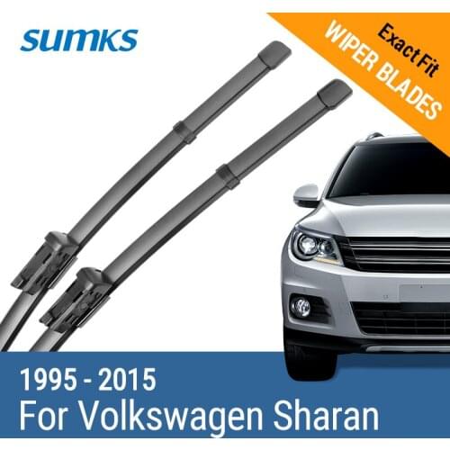 SUMKS Wiper Blades for Volkswagen Sharan Mk1 Mk2 From 1995 to 2015