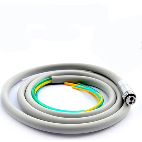 Dental 4 Holes Silicone Handpiece Hose Silicone Tube with Connector for High Speed Handpiece Dentistry Material Dental tools