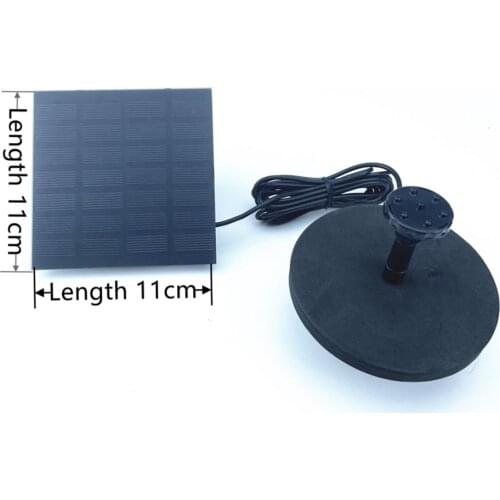 1.2W Solar Fountain Pump Solar Powered Water Fountain Garden Fountain Floating Water Solar Waterfall Pool Pond Garden Decoration