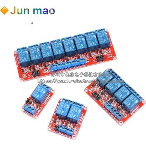 1PCS 1 / 2 / 4 / 8-way 5V relay module optocoupler isolation high and low level trigger