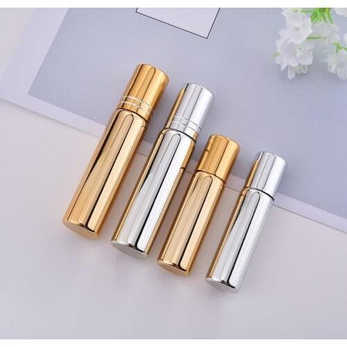 10ml Small SizeOil Perfume Bottle UV Refillable Roller Ball Simple Coating Essential Oil Fragrance Pot Cosmetic Makeup Tools