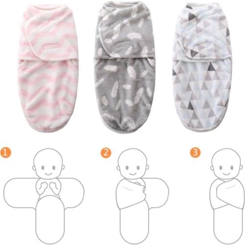 1 Pc Winter Warm Baby Sleeping Bags Soft Zipper Swaddle Infant Sleepsacks for Newborn Wearable Stroller Blanket Sleeping Pram