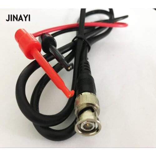 10pcs BNC Q9 Male Plug to Dual Hook Alligator Clip Test Leads Probe Test Connector Cable 1m
