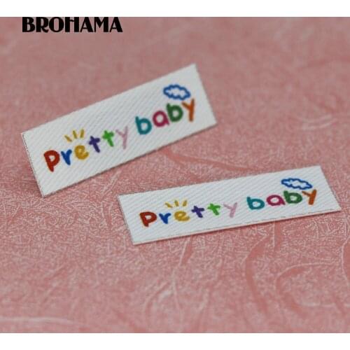 120 pieces Custom logo labels, Name iron on label, Custom Clothing tags, Organic Cotton Labels