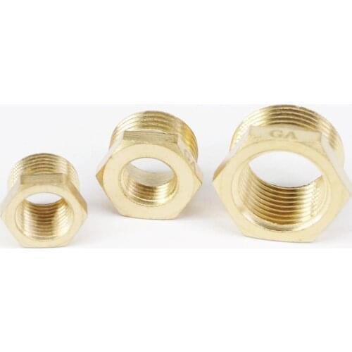 2) 1/4" 3/8" BSP-Metric Thread M16 M18 M20 M22 M24 Female -Male Brass Reducer Adapter Fitting Gas Water Fuel Pressure Gauge