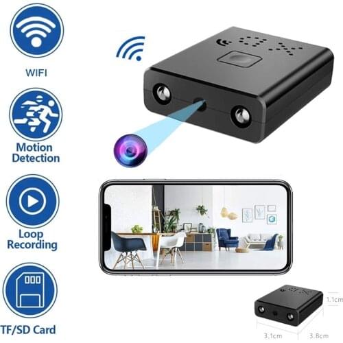 4K 1080P Mini Camera WiFi Smart Wireless Camcorder ip Smallest Mini Camcorder Sport Micro Camera Loop Recording Remote Monitor