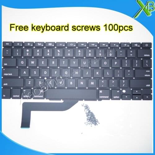 5PCS---Brand New For MacBook Pro Retina 15.4" A1398 US keyboard+100pcs keyboard screws 2013-2015 Years
