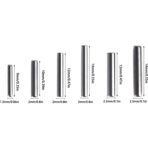 5PCS Cartridge Radio Roller Metal Axle Pack Tape Recorder Pressure Cassette Belt Pulley Player