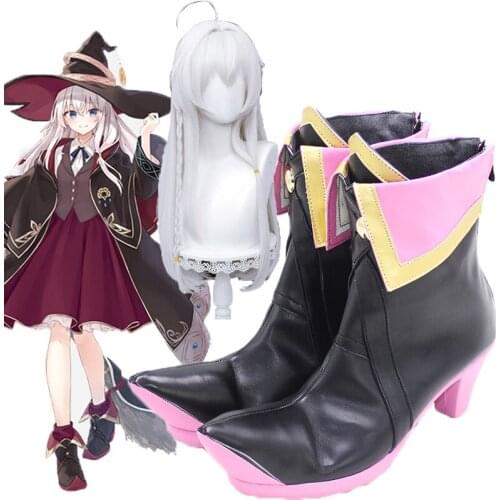 Anime Manga Wandering Witch: The Journey of Elaina Cosplay Shoes Boots wigs Elaina Costume Women Magic Girl Suit Fancy Halloween