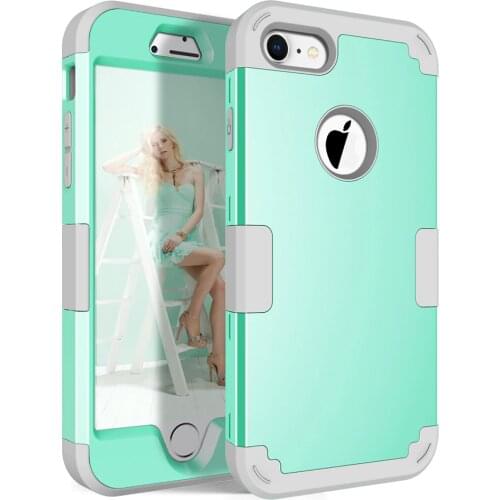 For Apple iPhone 8 Case Shockproof Protect Hybrid Hard Rubber Impact Armor Phone Cases For iPhone 7/8 Plus Cover