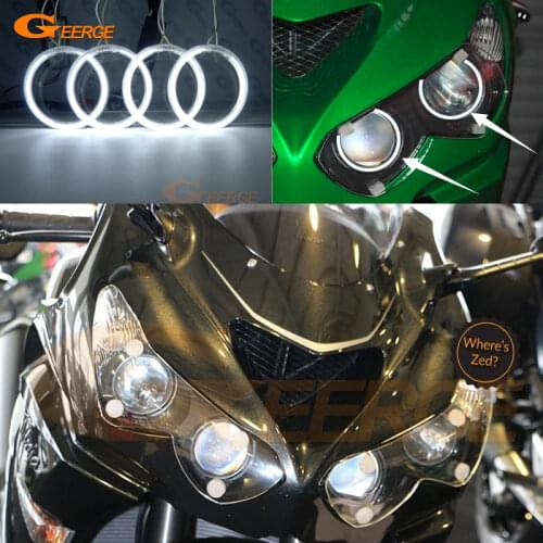 For Kawasaki NINJA ZX14R ZZR1400 2012-2018 Excellent Ultra bright CCFL Angel Eyes Halo Rings kit motorcycle Accessories