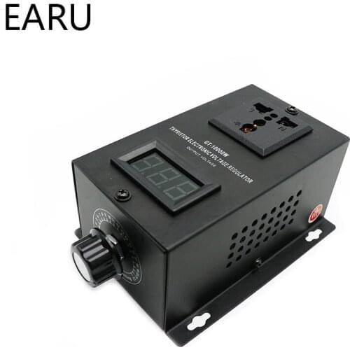 AC0-220V 10000W SCR Silicon Electronic Voltage Regulator Temperature Heater Fan Motor Speed Controller Dimming Dimmer Thermostat