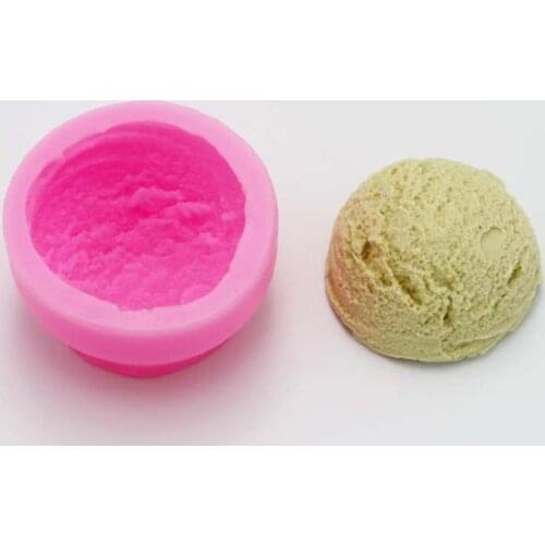 Ice Cream Ball Shape Silicone Fondant Mold DIY Cake Decorating Chocolate Candy Cupcake Mould Kitchen Baking Tool