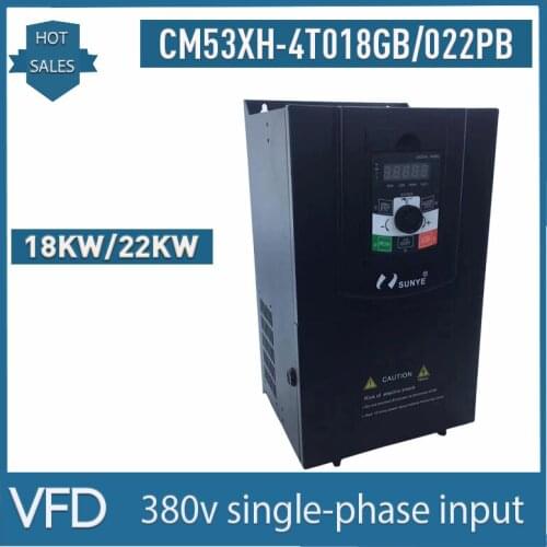 VFD Inverter CNC 18/22KW Frequency Inverter 380V 3P Input CNC Frequency Converter spindle motor speed controller