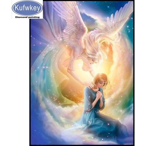 Guardian Angel pattern diamond painting full square drill diamond mosaic artwork diy 3d round diamond embroidery crystal paintin