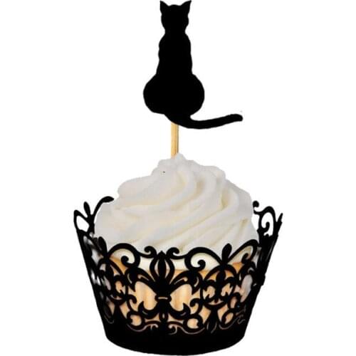 Cats cupcake toppers pet party Food Picks toothpicks wedding bachelorette bridal shower party decorations