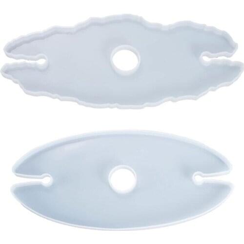 Crystal Epoxy Resin Mold Wine Glass Rack Tray Casting Silicone Mould DIY Crafts Bottle Cup Holder Making Tool