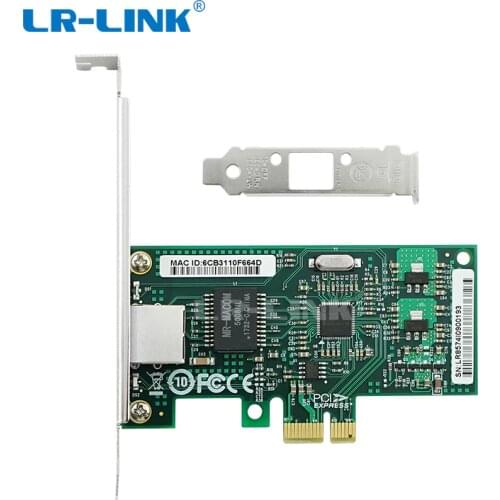 LR-LINK 9201CT PCI-Express X1 Network Adapter 10/100/1000M Gigabit Ethernet Lan Card For PC intel 82574 Compatible EXPI9301CT