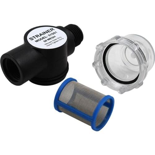 MagiDeal 1/2"-14 FNPT Inline Strainer for 44/51/54 Series Diaphragm Pumps