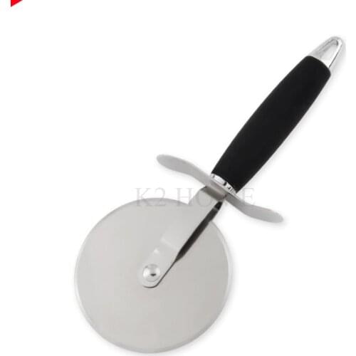 K2 HOME Professional Stainless Steel Pizza Cutter Wheel And Cutter With Non-Slip Handle Easy Cutting Pizza Slicer