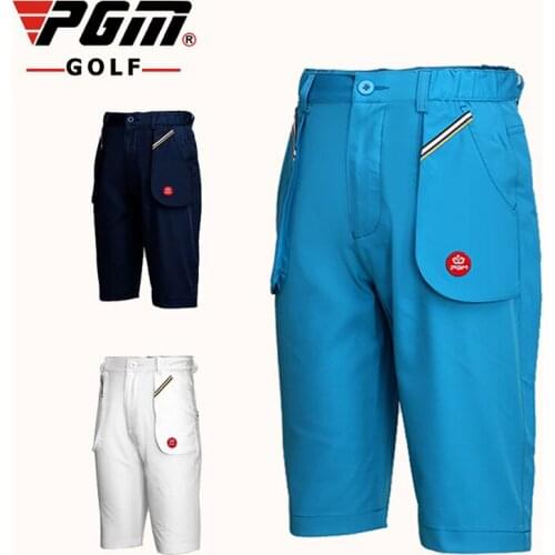 Pgm Boys Golf Summer Shorts Breathable Quick Dry Golf Trousers For Children Kids Stretch Elastic Sportwear Clothing AA11849