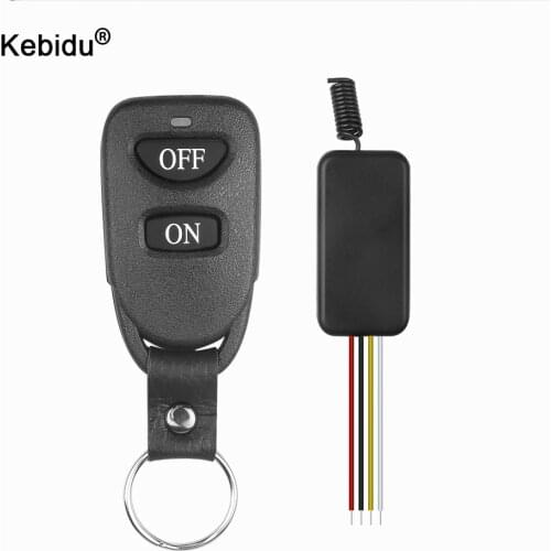 Kebidu 433MHz RF Transmitter Receiver Relay Module Wireless Switch Remote Control 3.6V 12V and 433 MHz Controller For Light