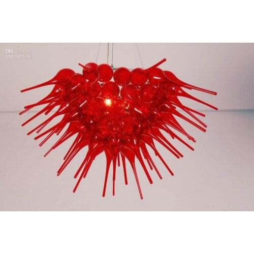 Luxury Villa Hotel Lobby Art Decorative Chain Hanging Chandelier Lamps Chihuly Style