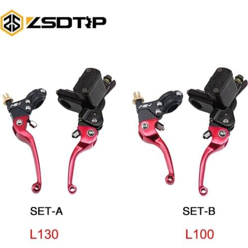 ZSDTRP 100mm 130mm ASV CNC Folding Brake Lever ASV Clutch Lever With Front Pump Motorcycle Dirt Bike for CRF KLX YZF RMZ