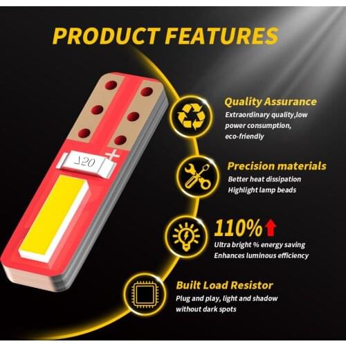 T5 7020 2SMD LED Auto Led Interior Light For Volkswagen VW Passat b6 b8 b5 b7 Golf 4 6 mk7 mk6 mk3 t5 t6 Car led bulbs 12v