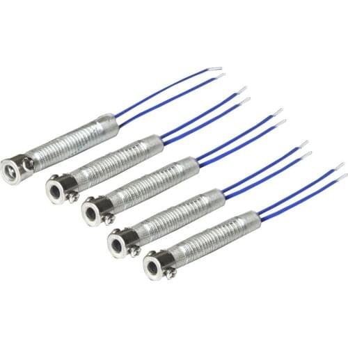 5pcs 220V 30W/40W/60W Soldering Iron Core Heating Element Replacement Spare Part Welding Tool for Soldering iron tool ESI-112A