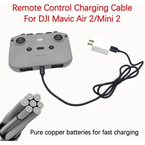 For DJI Mavic Mini 2 /Air 2 Drone Remote Control Charging Cable USB Line Nylon Wire Connector Lead Charging Adapter Accessories