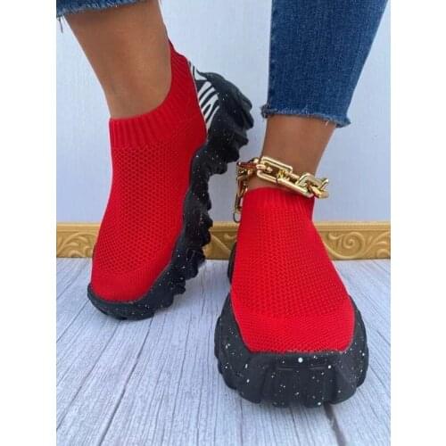Large size casual one-step single shoes 2021 new outdoor single shoes casual sports platform womens shoes
