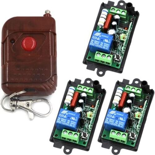1CH Wireless Remote Control Switch AC 110V 220V Remote Switch System 315Mhz / 433 Mhz Transmitter & Receivers SKU: 5198