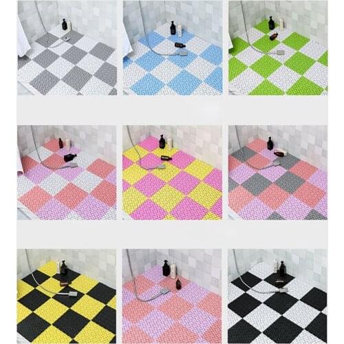 1 pcs Non-slip Bath Mats Bathroom Square PVC Bathmats Home Kitchen Floor Mats For Toilet Bathroom Carpet Shower Mat Bath Rug