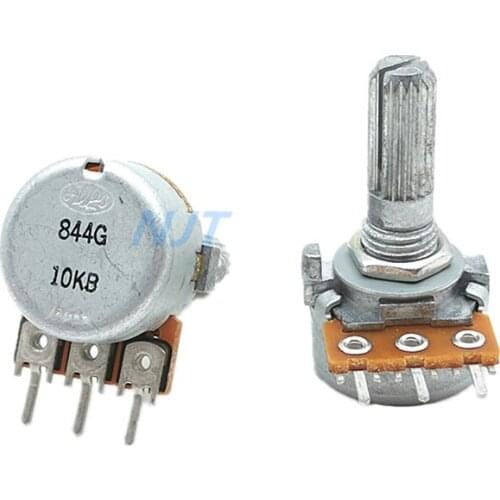 1pc RK163 3Pin ALPS 16type potentiometer Single Unit 10KB Audio Amplifier Volume Rotary Potentiometer B10K