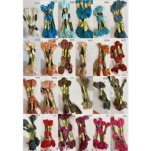 100% cotton CXC 10 pieces cross stitch threads / cross stitch embroidery thread Customer choose styles threads colors 16 n