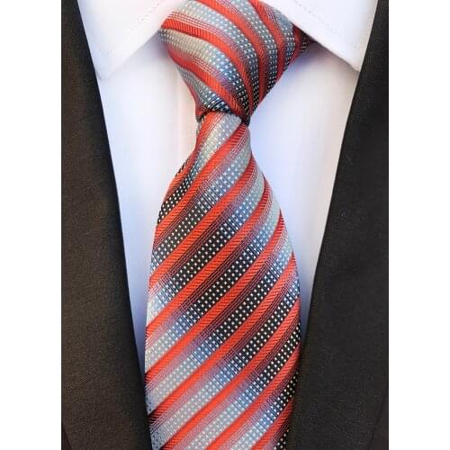 2019 Men Fashion Ties 8cm Formal Necktie Gravata with Diagonal Stripes