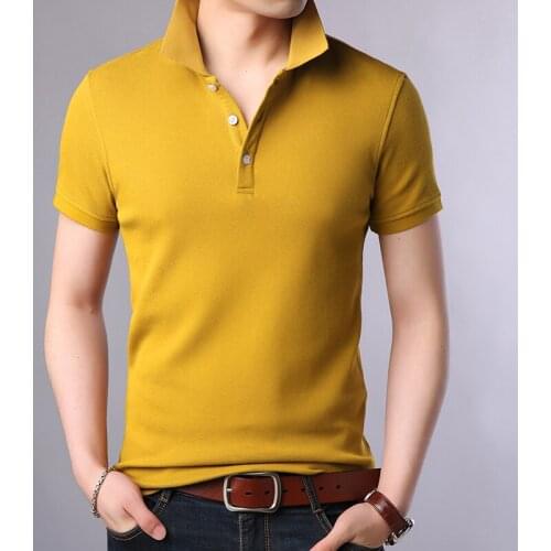 2021 New Fashion Brands Polo Shirt Mens 100% Cotton Summer Slim Fit Short Sleeve Solid Color Boys Polos Casual Mens Clothing