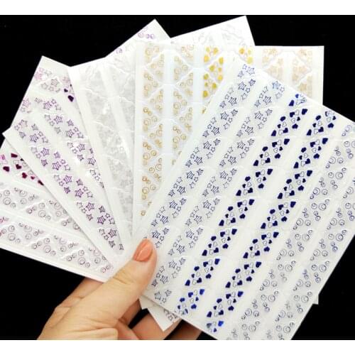 5 Set of 390Pcs Paper Corner Protector Stickers DIY Scrapbooking For Pictures Photo Albums Frame Decoration Heart Star Stickers