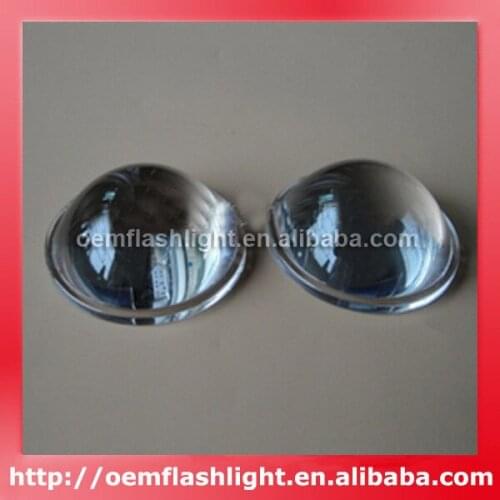 52mm Optical Glass LED Lamp Lens - 1pc