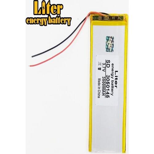 Tablet battery Tablet polymer battery 3050145 3.7V 3500MAH 3052145 Lithium Tablet polymer battery with Protection Board For PDA
