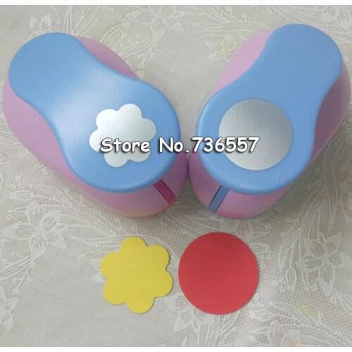 Free shipping 2pcs 1.5 inch (about 3.7cm) craft hole punch eva foam drillers scrapbook drill circle 6 Petal Flower paper punches
