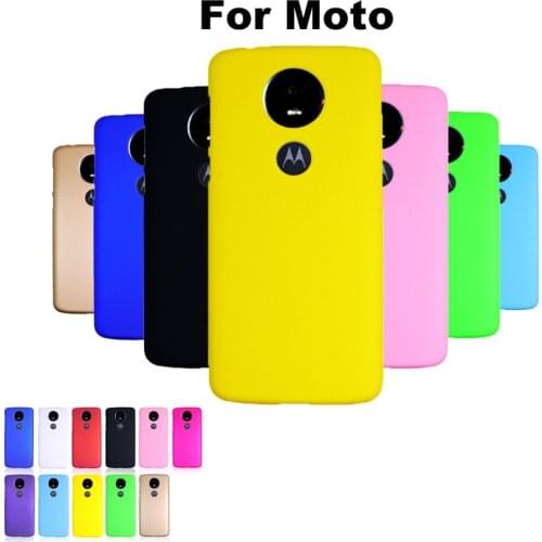 Fashion PC Cute Candy Matte Hard Phone Case For Moto E5 G7 G5S p30 Z3 Z2 G4 X play G6 E4 plus one power X4 Plain Glossy Case