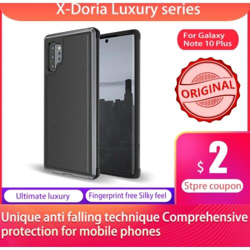 X-Doria Defense Lux Phone Case For Samsung Galaxy Note 10 Plus Military Grade Drop Tested Case For Samsung Note10 Aluminum Cover