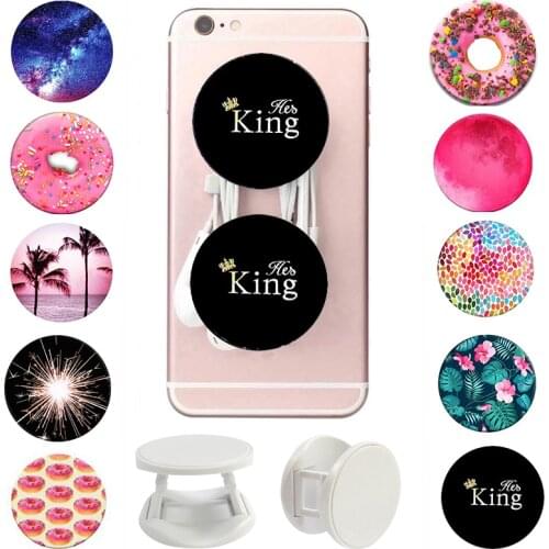 DIY King Popped Phone Holder Marble Swappable Grip Finger Ring for Phones Попсокеты Stretch Popular Pocket Socket Stand попсокет